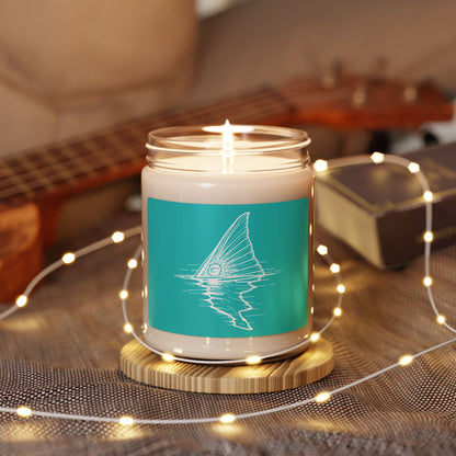 Hoox Shark Fin Illustration Candle | 9oz Soy Candle