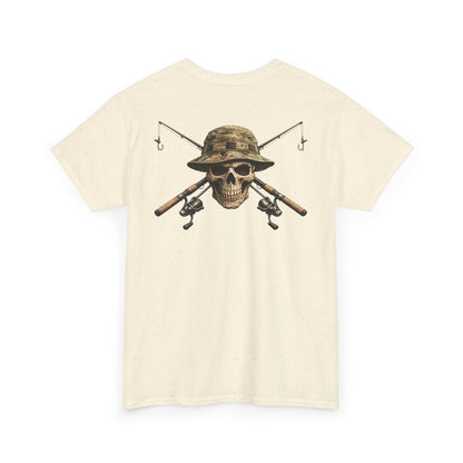 Hoox Fishing Unisex Heavy Cotton Tee | Skull fishing Design