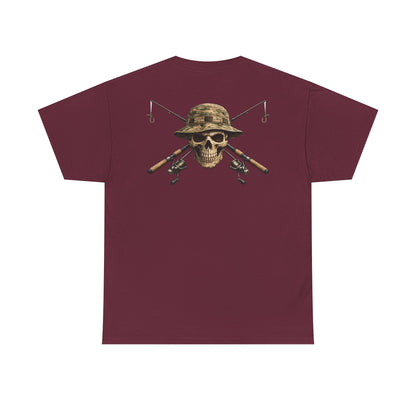 Hoox Fishing Unisex Heavy Cotton Tee | Skull fishing Design