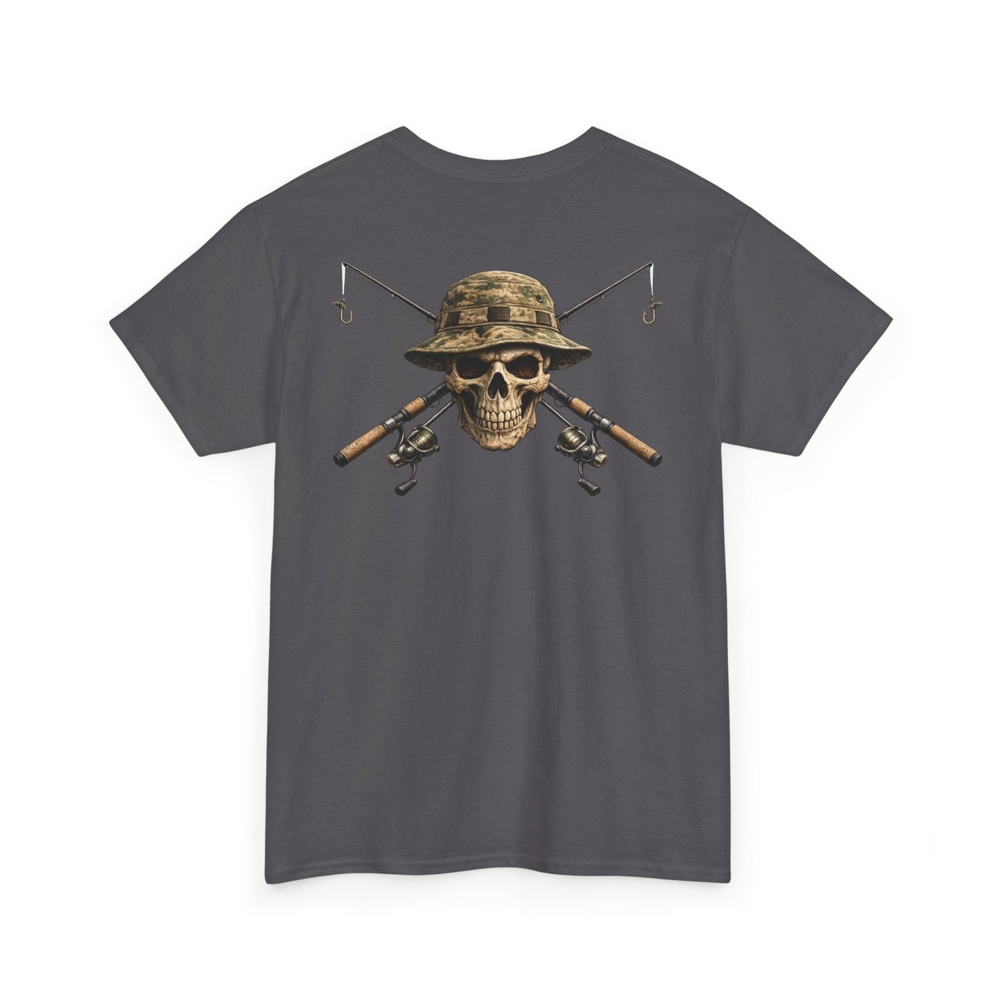 Hoox Fishing Unisex Heavy Cotton Tee | Skull fishing Design