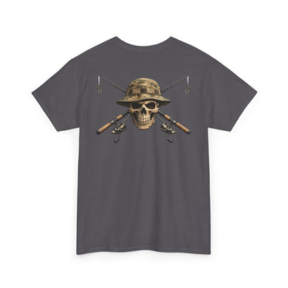 Hoox Fishing Unisex Heavy Cotton Tee | Skull fishing Design