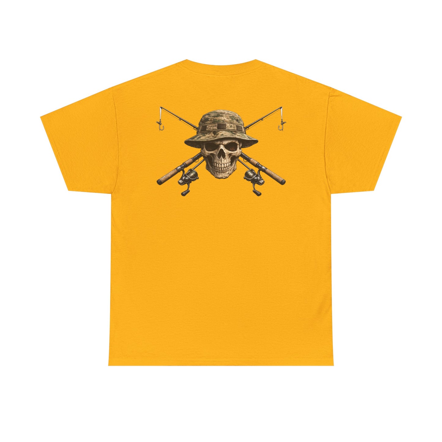 Hoox Fishing Unisex Heavy Cotton Tee | Skull fishing Design