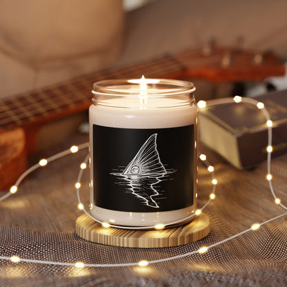 Hoox Shark Fin Illustration Candle | 9oz Soy Candle