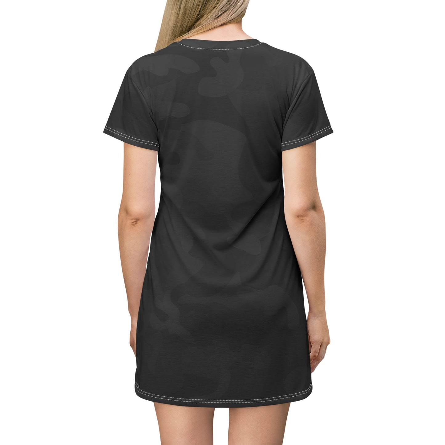 Hoox Fishing Logo T-Shirt Dress | Black Camo