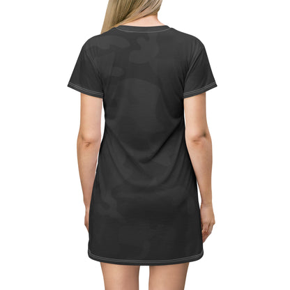 Hoox Fishing Logo T-Shirt Dress | Black Camo