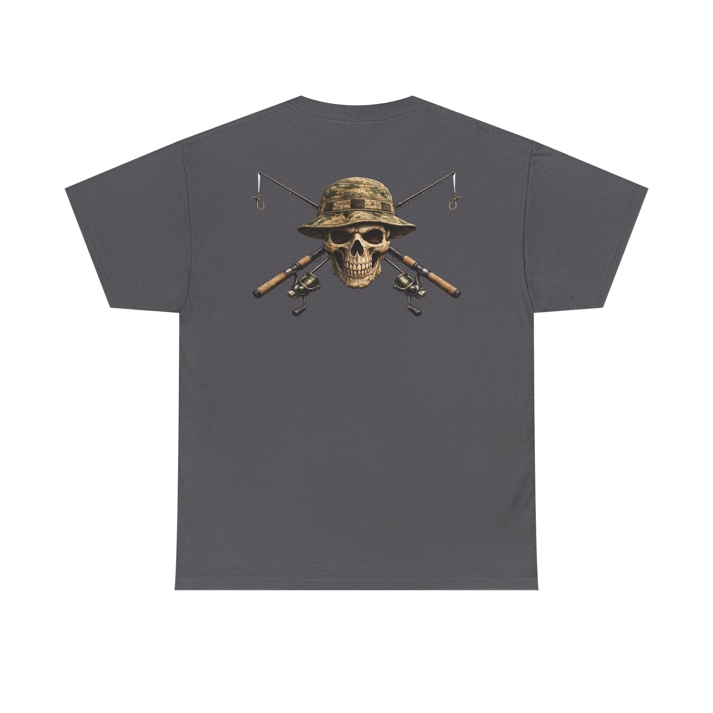 Hoox Fishing Unisex Heavy Cotton Tee | Skull fishing Design