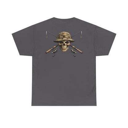 Hoox Fishing Unisex Heavy Cotton Tee | Skull fishing Design