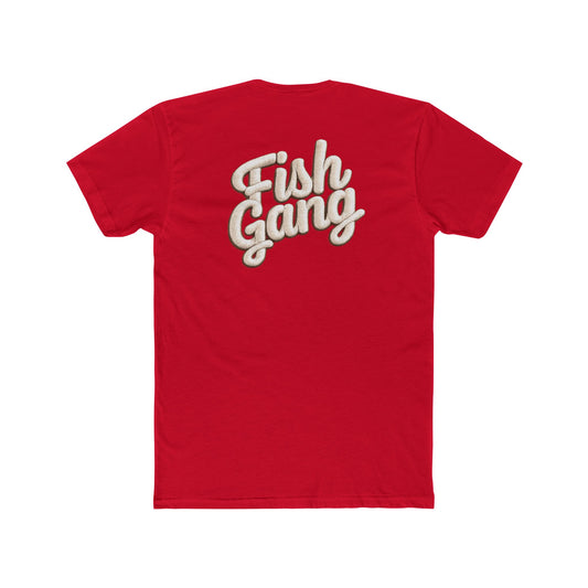 Exclusic Hoox Fishing Fish Gang T-Shirt — Retro Script Fishing Tee