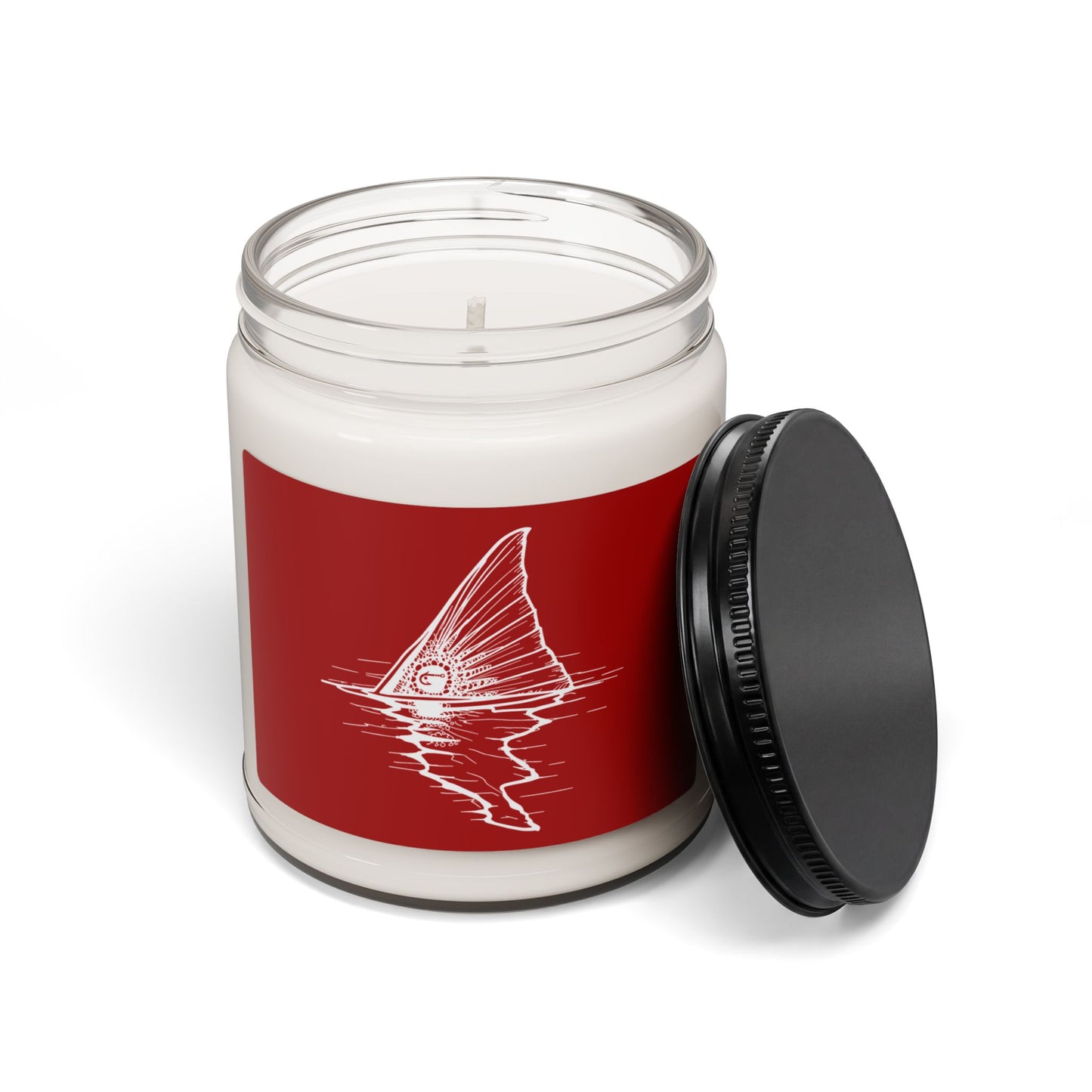 Hoox Shark Fin Illustration Candle | 9oz Soy Candle