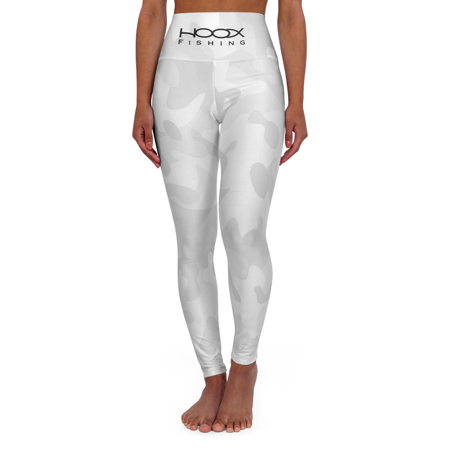 Hoox Fishing White Camouflage Leggings | Yoga Leggings