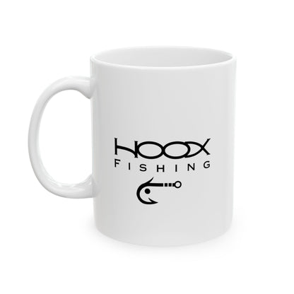 Hoox Fishing Ceramic Mug, (11oz, 15oz)