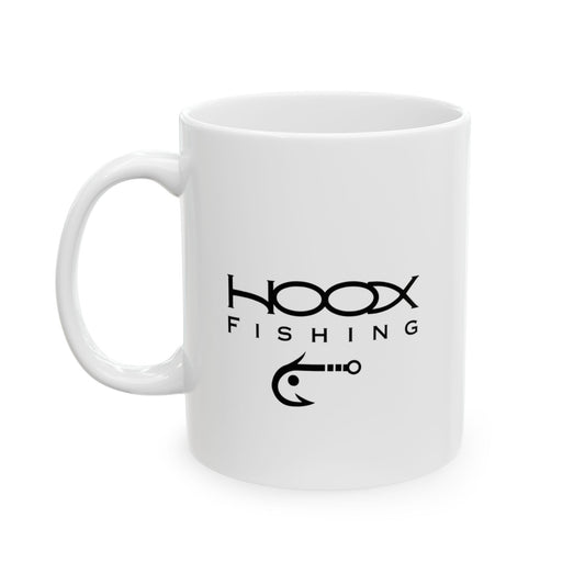 Hoox Fishing Ceramic Mug, (11oz, 15oz)