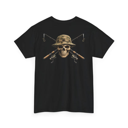 Hoox Fishing Unisex Heavy Cotton Tee | Skull fishing Design