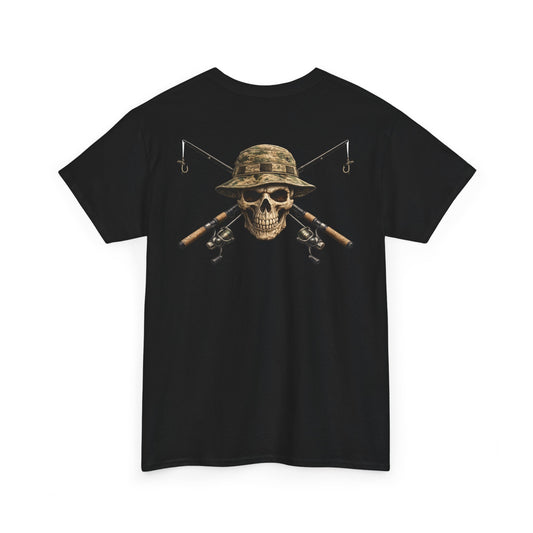 Hoox Fishing Unisex Heavy Cotton Tee | Skull fishing Design