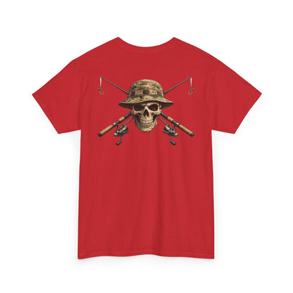 Hoox Fishing Unisex Heavy Cotton Tee | Skull fishing Design