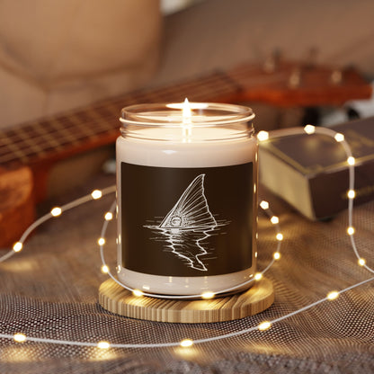 Hoox Shark Fin Illustration Candle | 9oz Soy Candle