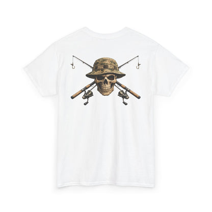 Hoox Fishing Unisex Heavy Cotton Tee | Skull fishing Design