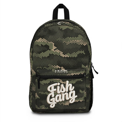 Hoox Fishing Backpack — Camo "Fish Gang" Outdoor Fishing Backpack