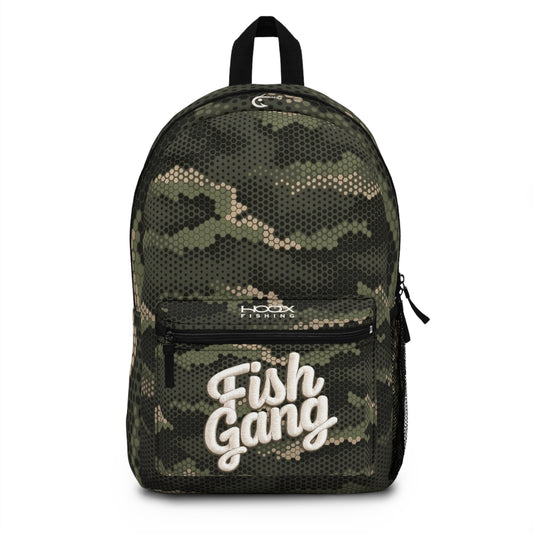 Hoox Fishing Backpack — Camo "Fish Gang" Outdoor Fishing Backpack