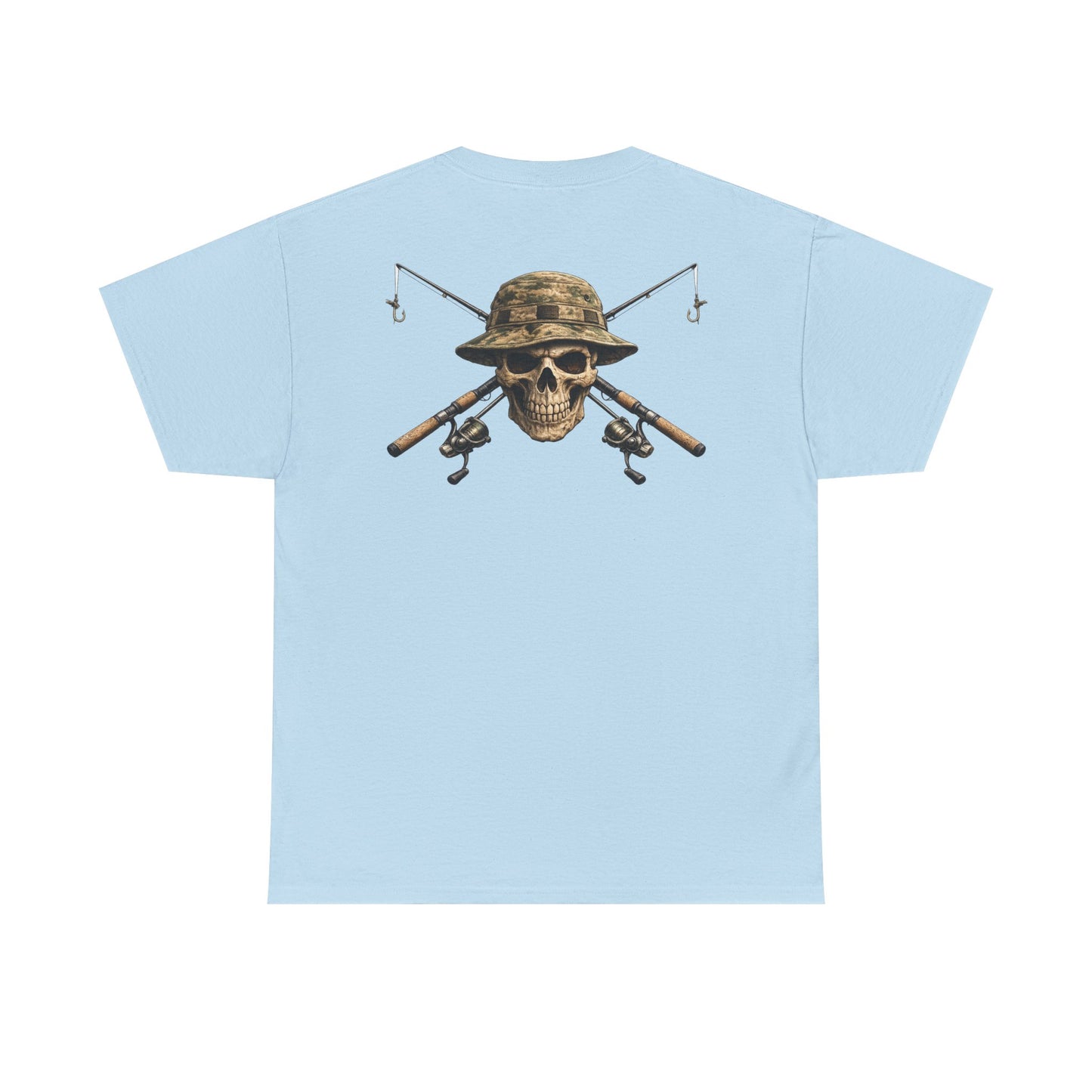 Hoox Fishing Unisex Heavy Cotton Tee | Skull fishing Design