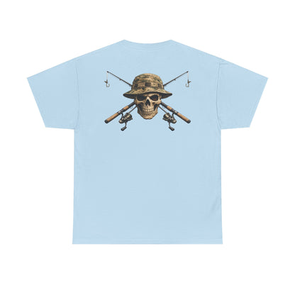 Hoox Fishing Unisex Heavy Cotton Tee | Skull fishing Design