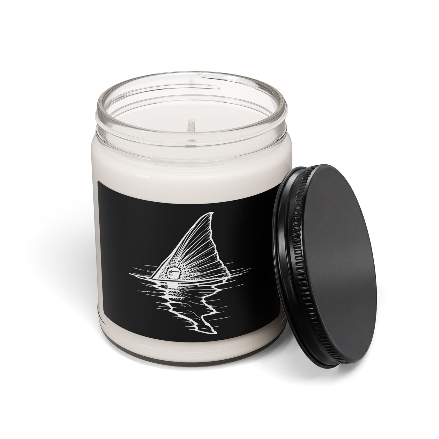 Hoox Shark Fin Illustration Candle | 9oz Soy Candle