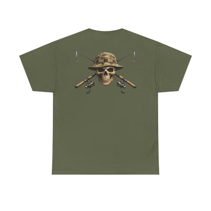 Hoox Fishing Unisex Heavy Cotton Tee | Skull fishing Design