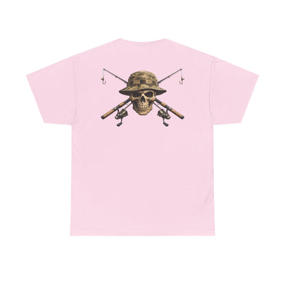 Hoox Fishing Unisex Heavy Cotton Tee | Skull fishing Design