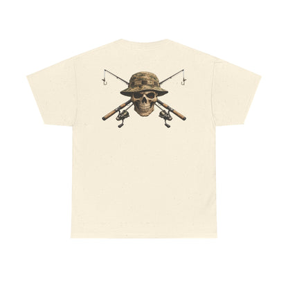 Hoox Fishing Unisex Heavy Cotton Tee | Skull fishing Design