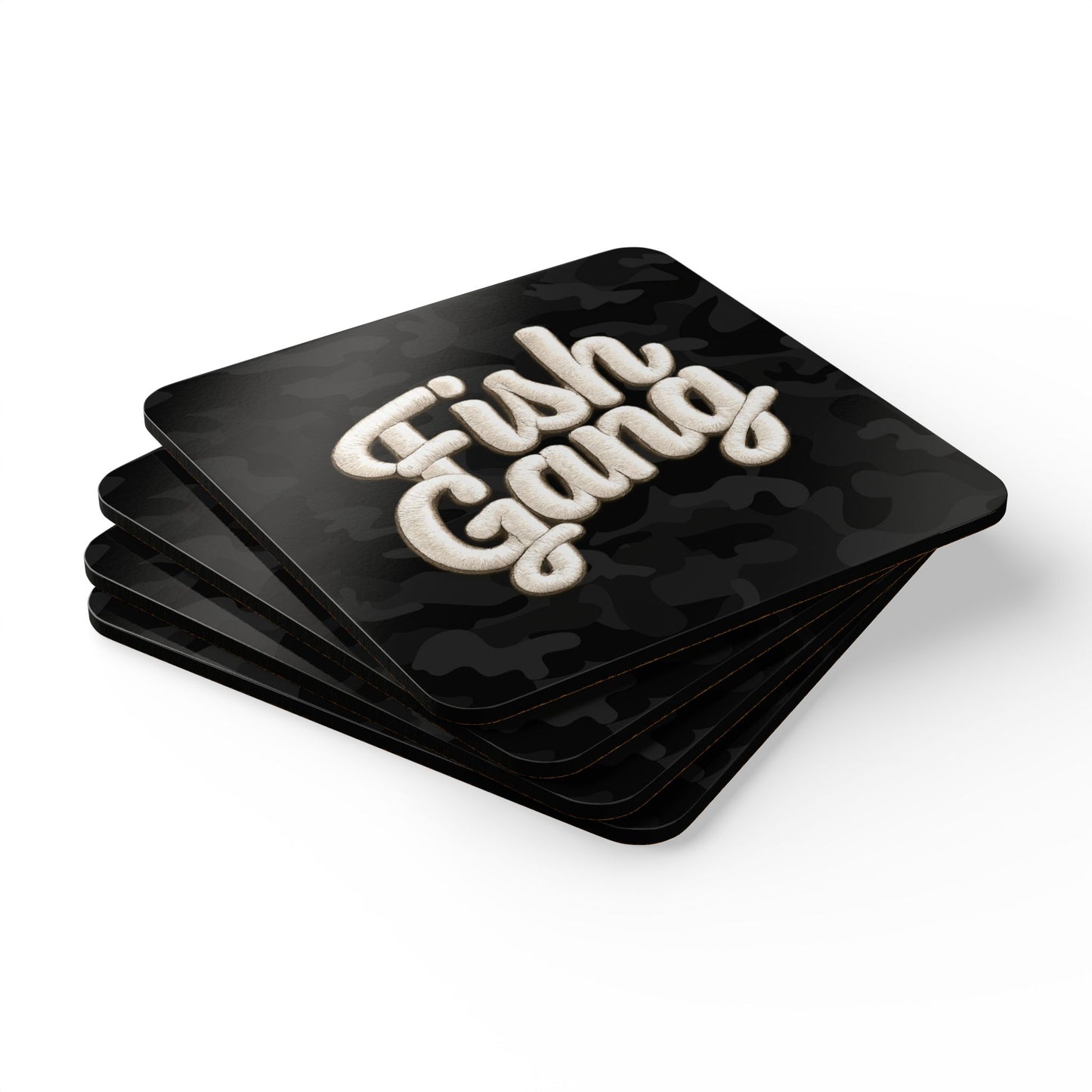 Fish Gang | Corkwood Coaster Set