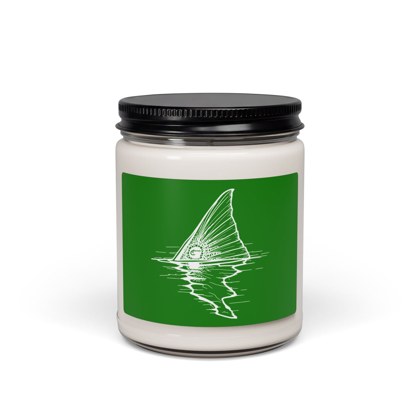 Hoox Shark Fin Illustration Candle | 9oz Soy Candle