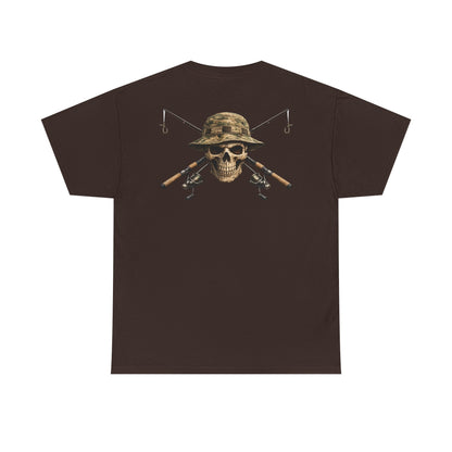 Hoox Fishing Unisex Heavy Cotton Tee | Skull fishing Design