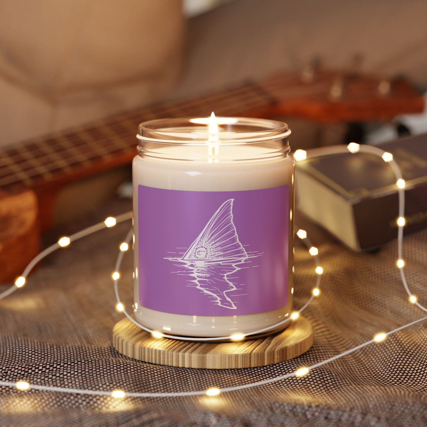Hoox Shark Fin Illustration Candle | 9oz Soy Candle