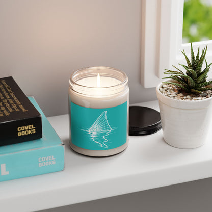 Hoox Shark Fin Illustration Candle | 9oz Soy Candle