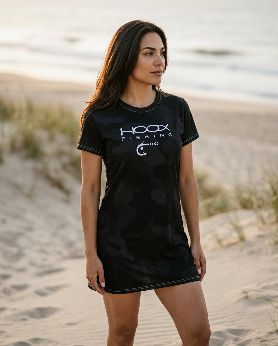 T-shirt dress — On Model - Coastal Editorial | Generated by Modelize